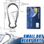 2 Mosquetones Acero Inox 4pulg Resistentes para Camping