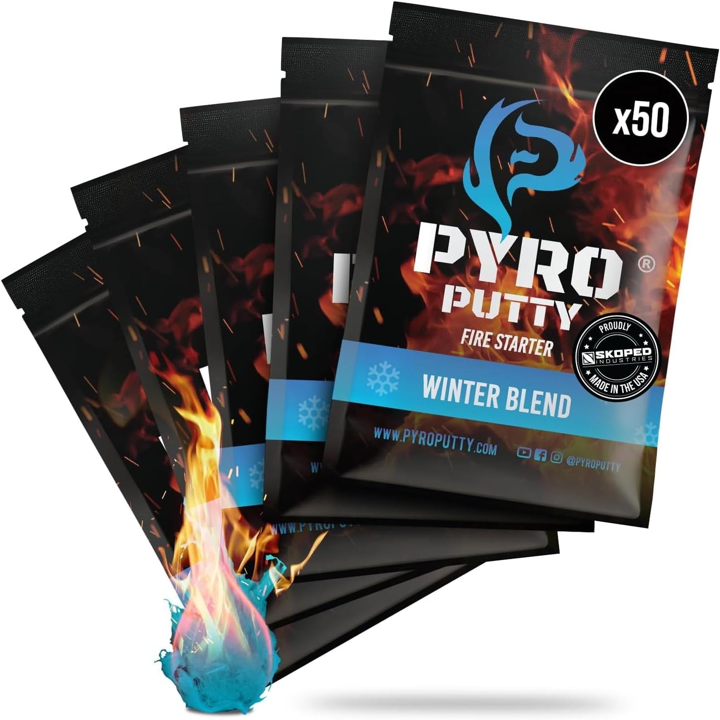 Putty pyro papel aluminio 20 o 50 unidades uso único