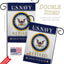 Bandera jardín USN Seabee retirado oficial