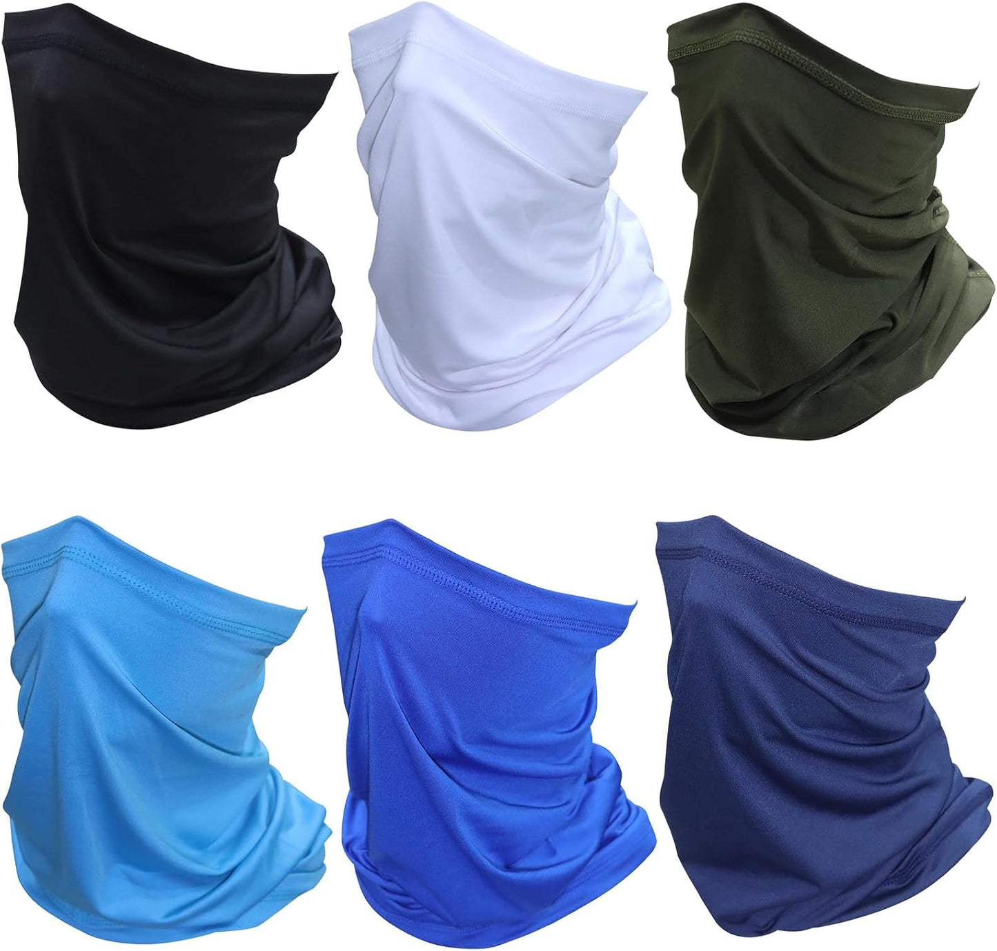 6 Pzas Polainas Cuello Máscara Facial Resistente Viento
