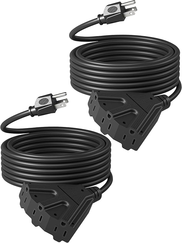 Cable extensión Navidad 25ft resistente luces