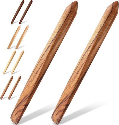 2 Pzas Herramientas Panadería Madera 11pulg Teca