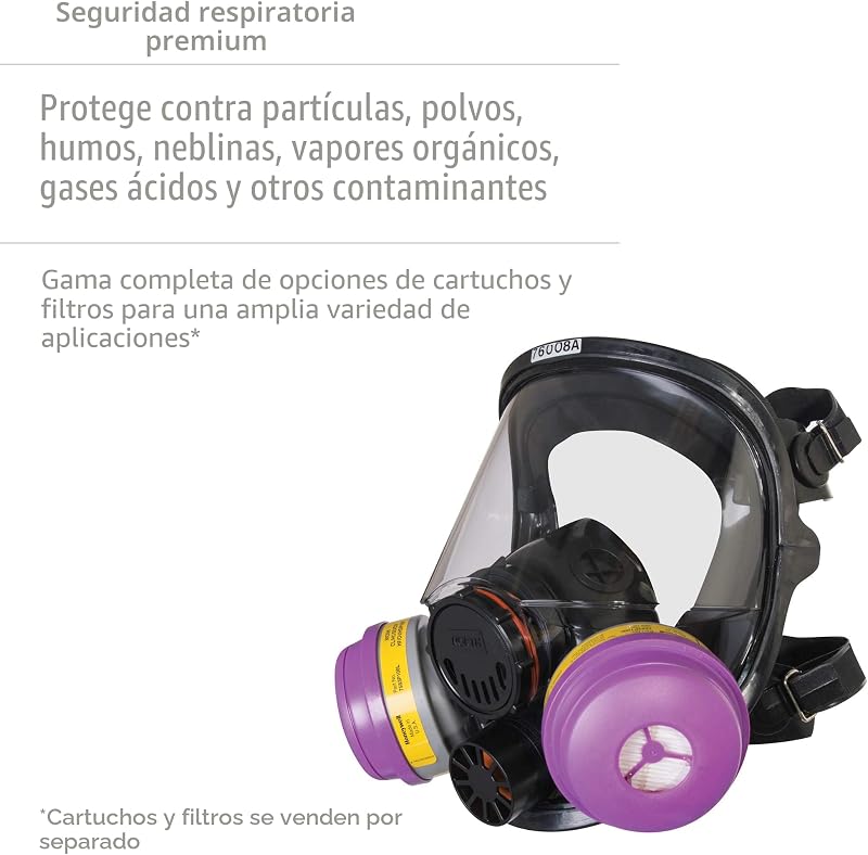 Respirador cara completa silicona serie 7600
