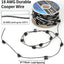 50 Unids Conectores Cola Cerdo Doble Macho 2 Cables 18AWG