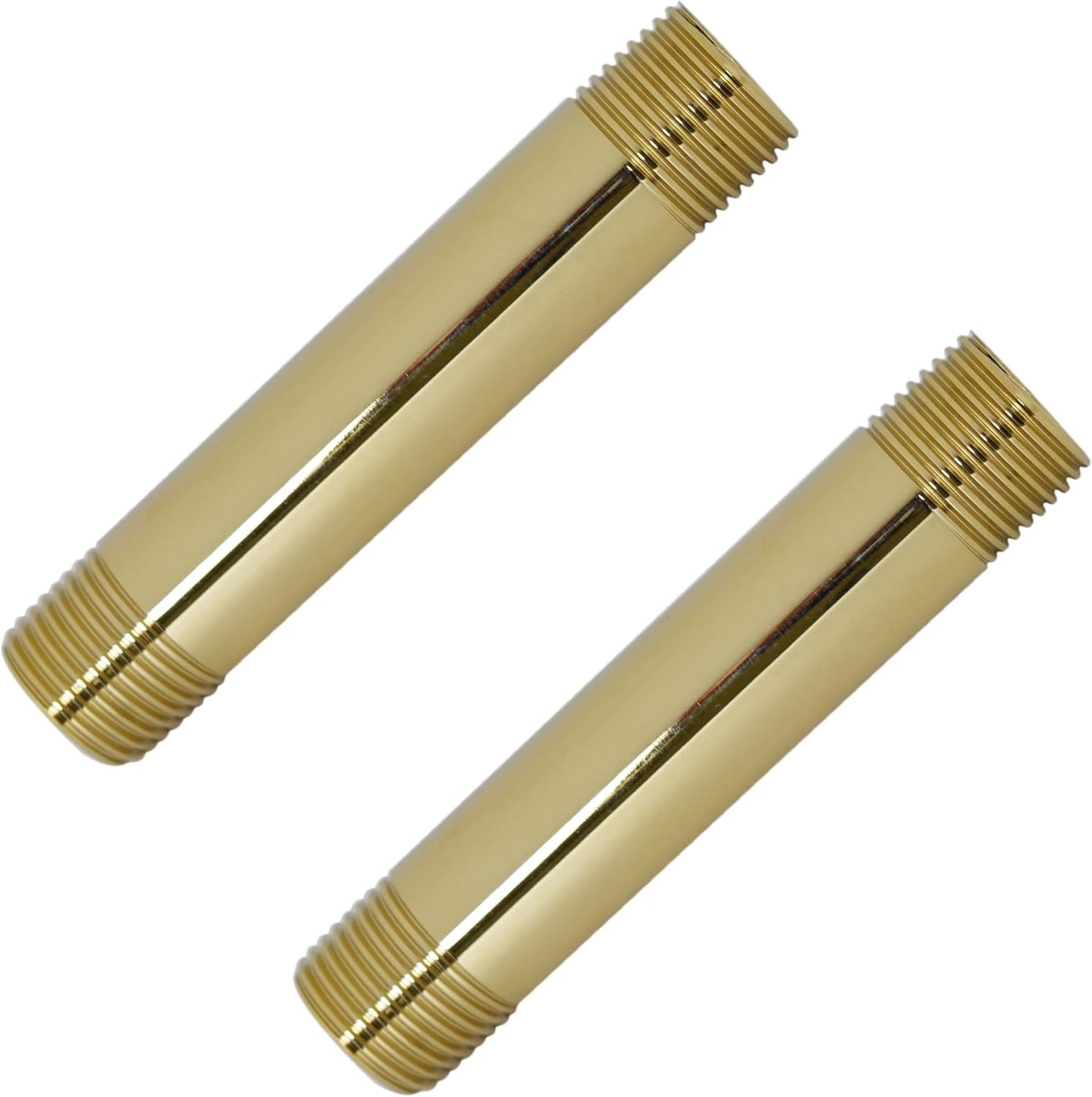 Boquilla tubo latón IPS ½x4 pulg pack 2