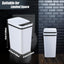 3 Cubos Basura Automáticos Sensor Movimiento 3gal Blanco