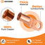 2 Terminales Anillo 4 AWG 5/16pulg Pernos de Cobre UL