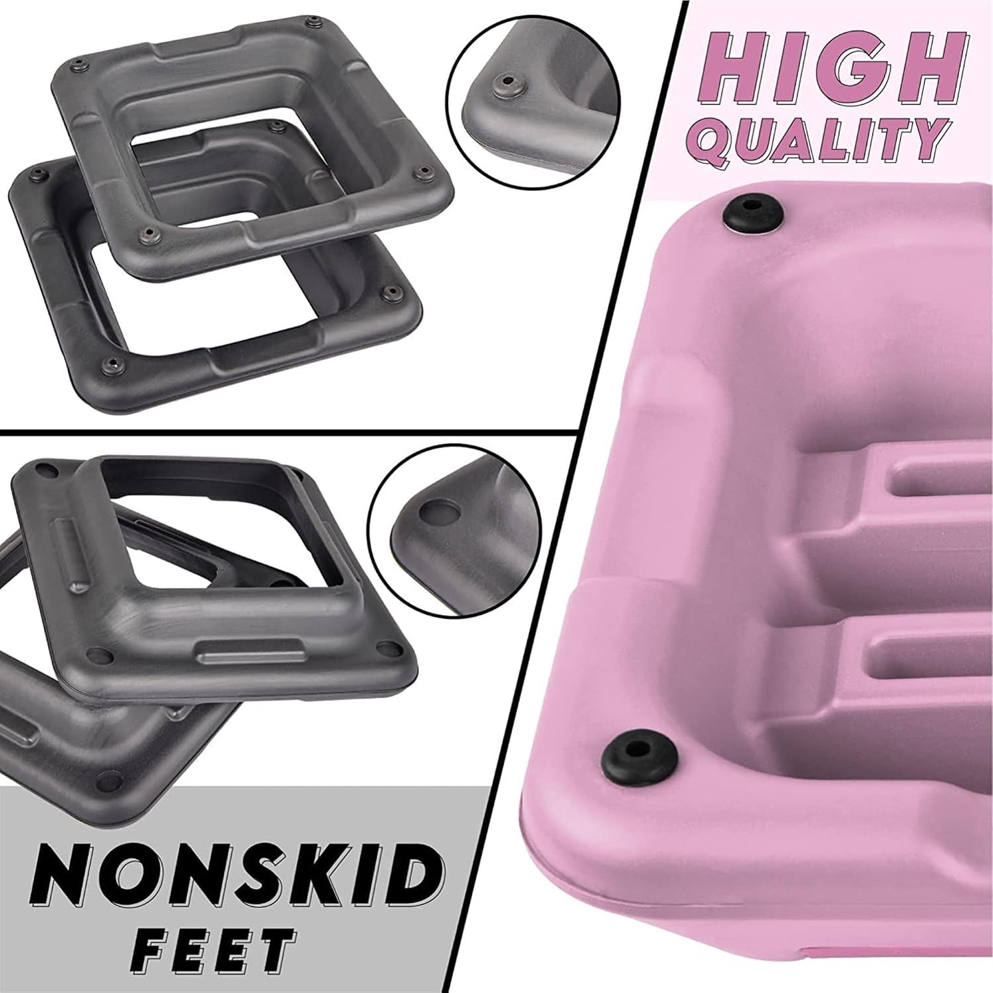 Plataforma aeróbica ajustable 16x16pulg 4-6-8-10-12pulg