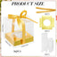 96 Pzas Cajas Cupcakes Transparentes con Cinta e Inserto