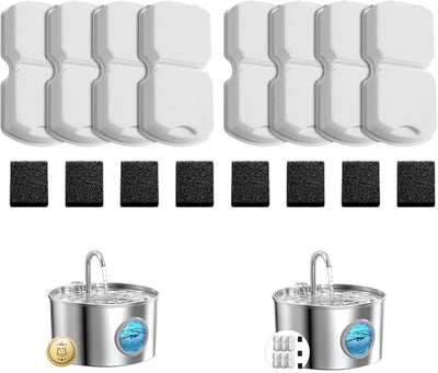 Repuesto filtros fuente gato 8 carbono 8 espuma acero inox