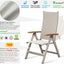 Silla plegable reclinable para balcón jardín piscina
