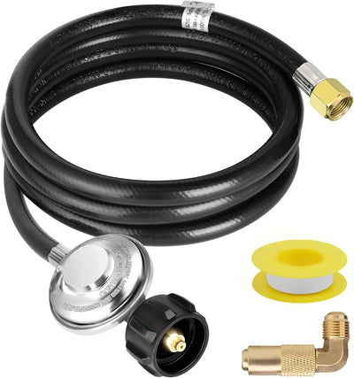 Regulador propano 5ft manguera universal con adaptador 90grados