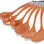 Set 6 Utensilios Silicona Naranja Alta Tolerancia Calor