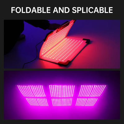 Panel luz LED RGB 100W portátil 2000K-10000K estudio y cine