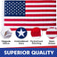 Bandera USA 4x6 con ojales nailon estrellas bordadas