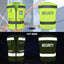 Chaleco seguridad reflectante 9 bolsillos visibilidad alta