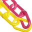Cadena plástica barrera 2pulg amarillo magenta