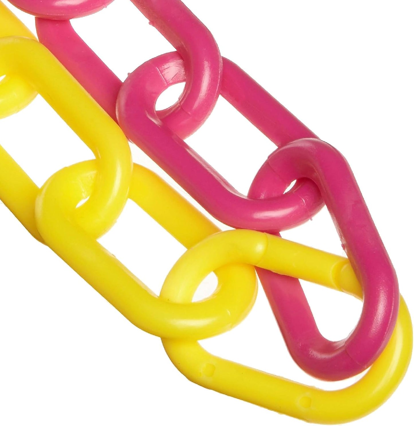 Cadena plástica barrera 2pulg amarillo magenta