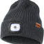 Gorro LED linterna frontal recargable USB unisex invierno
