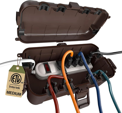 Caja eléctrica exterior 11.5x5.2x4pulg IP54 6 puertos