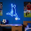 Letrero neón fútbol deportivo para dormitorio hombre