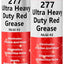 Grasa roja ultra resistente para rodamientos 2x14oz