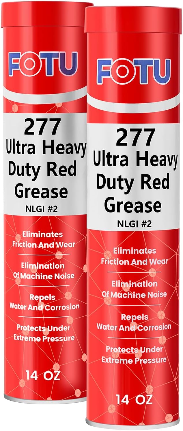 Grasa roja ultra resistente para rodamientos 2x14oz