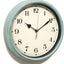 Reloj pared vintage silencioso 11pulg batería azul