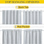 Cortinas opacas exteriores 52pulg térmicas impermeables