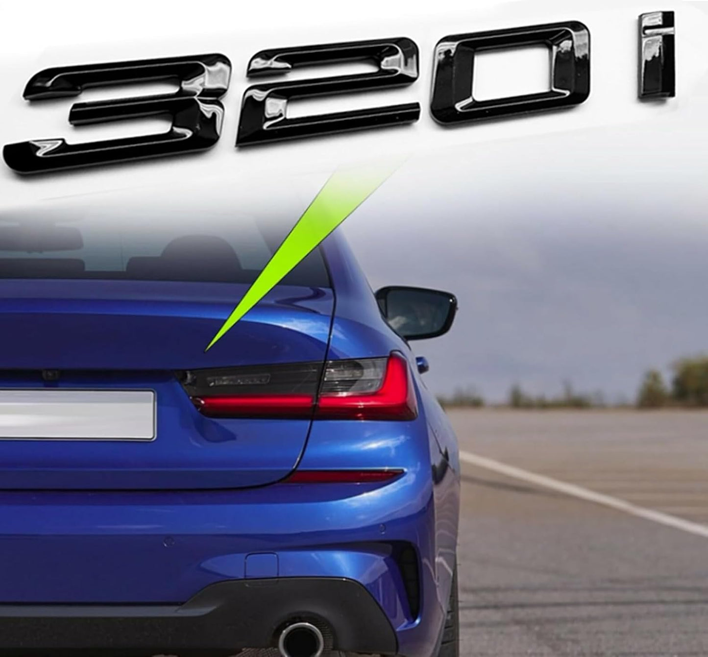 Tapa trasera maletero BMW Serie 3 320i color negro