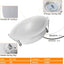 Luces LED techo caravana 4.5" 320lm pack 4 blanco cálido