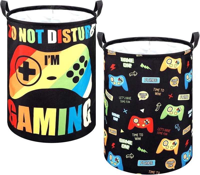 2 Pzas Cesta Ropa Sucia Gamer para Niños Almacenamiento