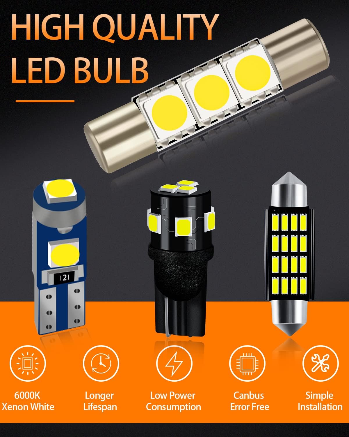 Pack bombillas LED blancas comp Toyota Sequoia 08-21