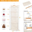 Organiz. puerta 4 estantes malla tela PVC beige