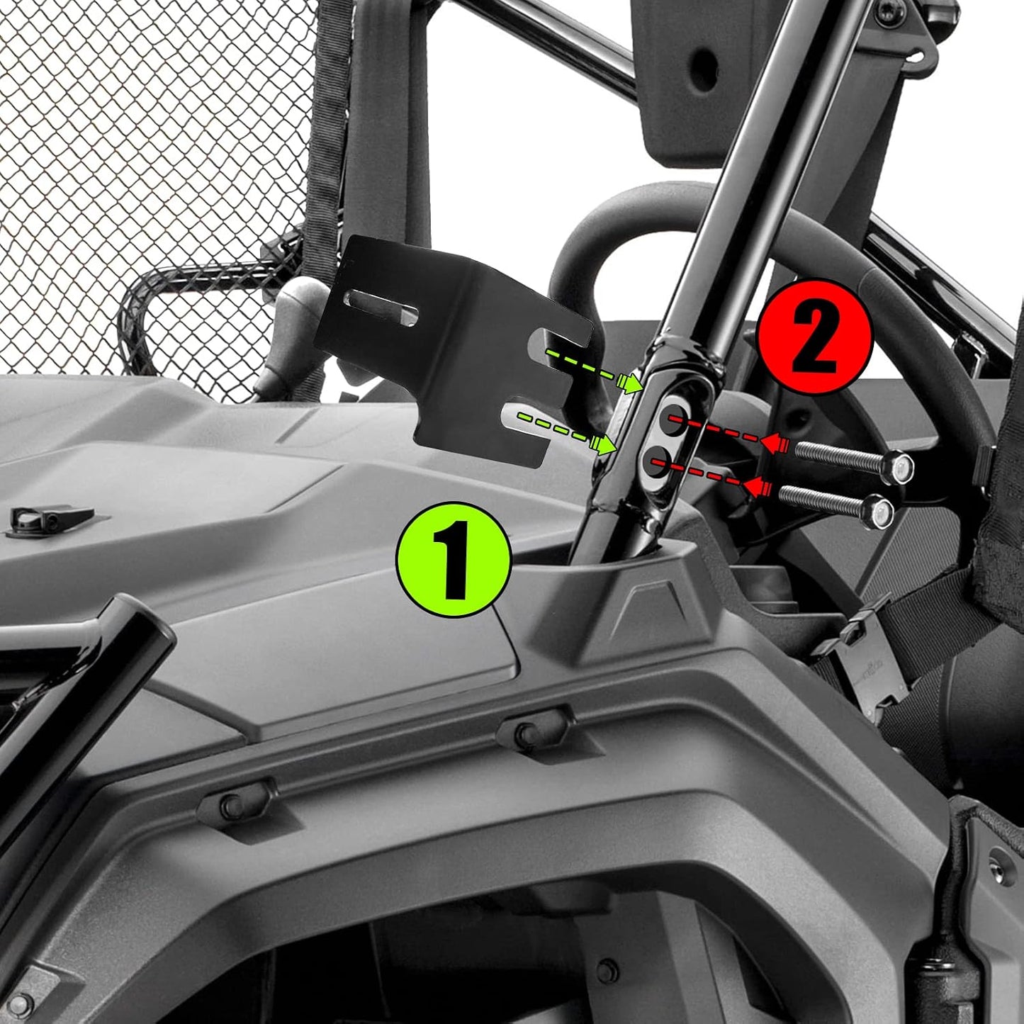 Soporte pilar capó luz LED 50-54" comp Honda Pioneer 14-26