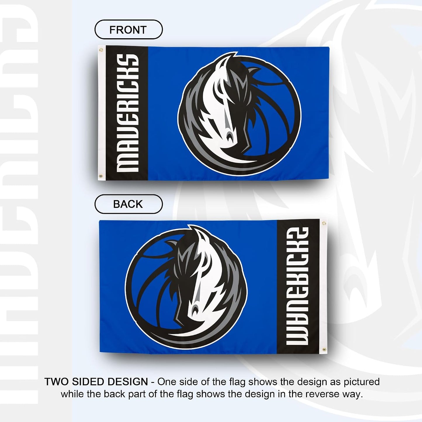 Bandera Dallas Mavericks NBA 3x5ft poliéster