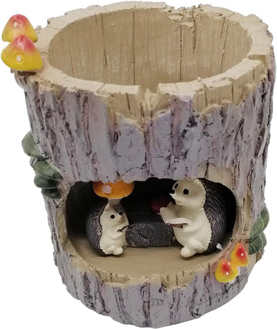 Macetas resina suculentas con drenaje mini animales