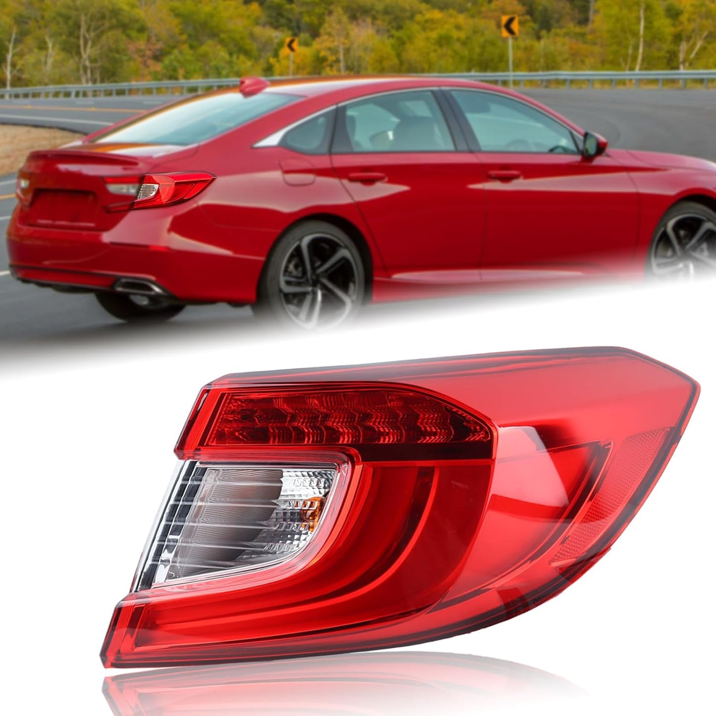 Lámpara trasera LED comp Honda Accord 18-22 lado pasajero