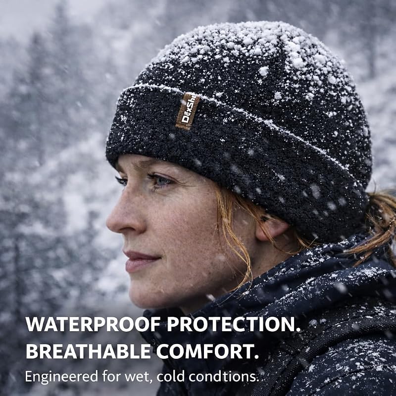 Gorro impermeable con forro polar resistente al viento