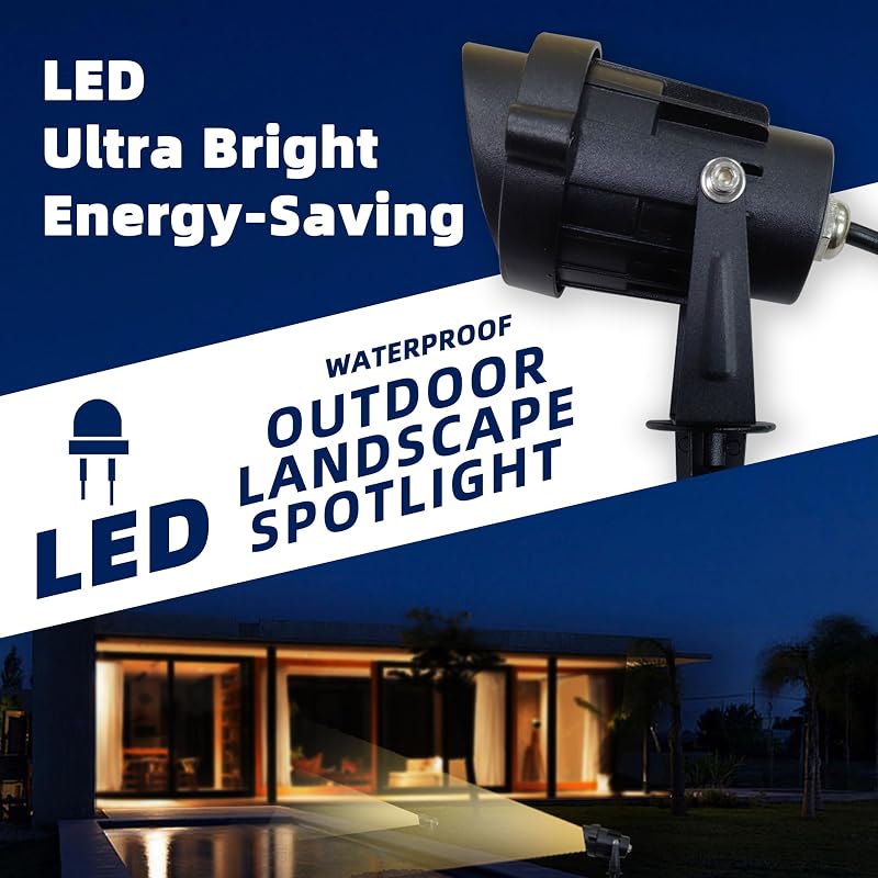 Foco LED exterior 120V 12W blanco cálido impermeable 2 pzas