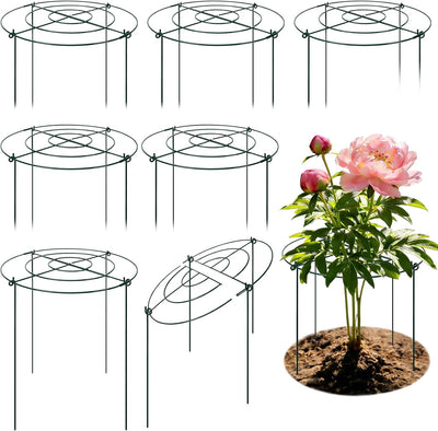 Jaulas soporte para peonías rosas tomates 8 pzas 16.5x