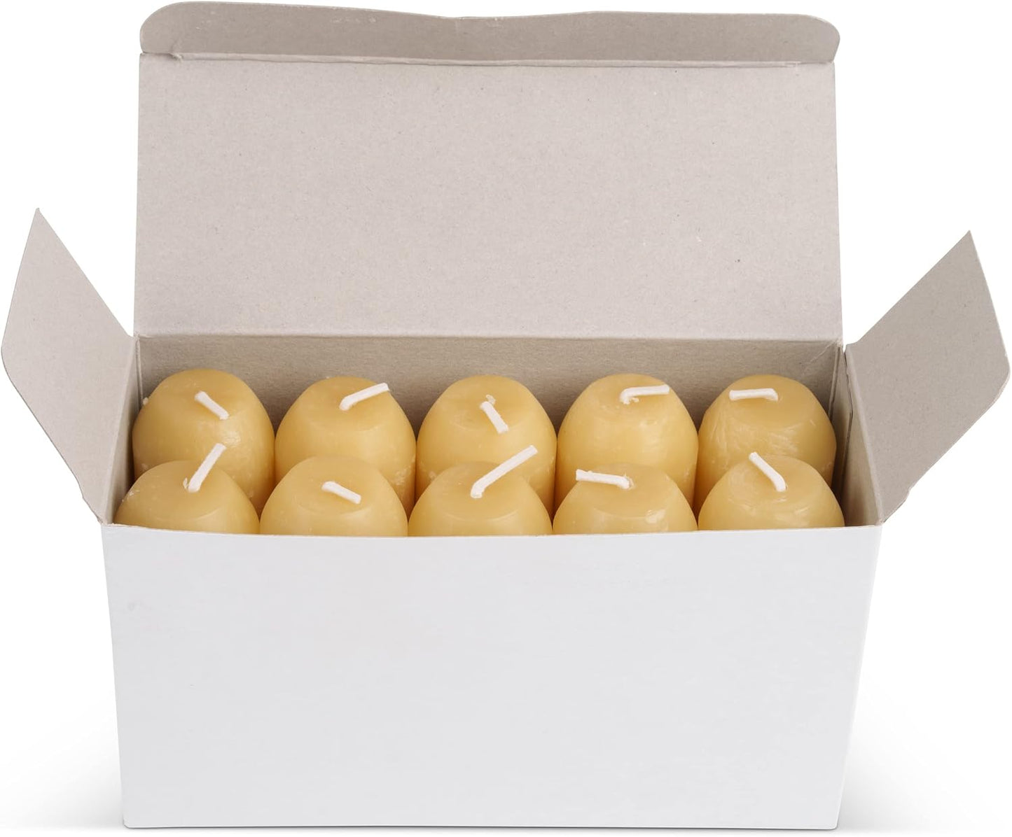 Cera abeja 12h velas larga duración pack 10