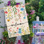 Bandera floral doble cara 28x40pulg decoración exterior