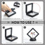 Estuche flotante 3D para monedas medallones 2.75x2.75" 12uds
