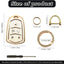 Funda llave coche comp. Cadillac color blanco