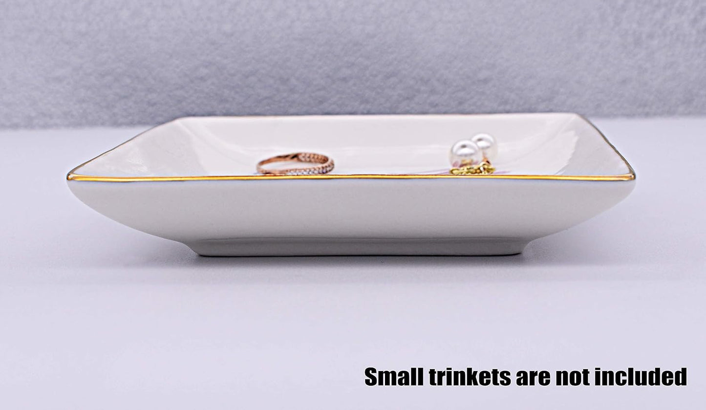 Bandeja cerámica para joyas y anillos