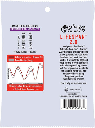 Cuerdas guitarra acústica Lifespan 2.0