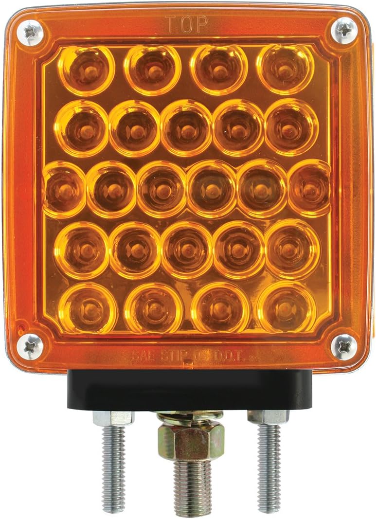 Luz pedestal 2 cara ámbar/rojo 77624