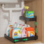 Organiz. debajo fregadero 2 niveles ajustable cocina baño negro