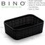 Cesta yute almacenamiento hogar pack 5 negro
